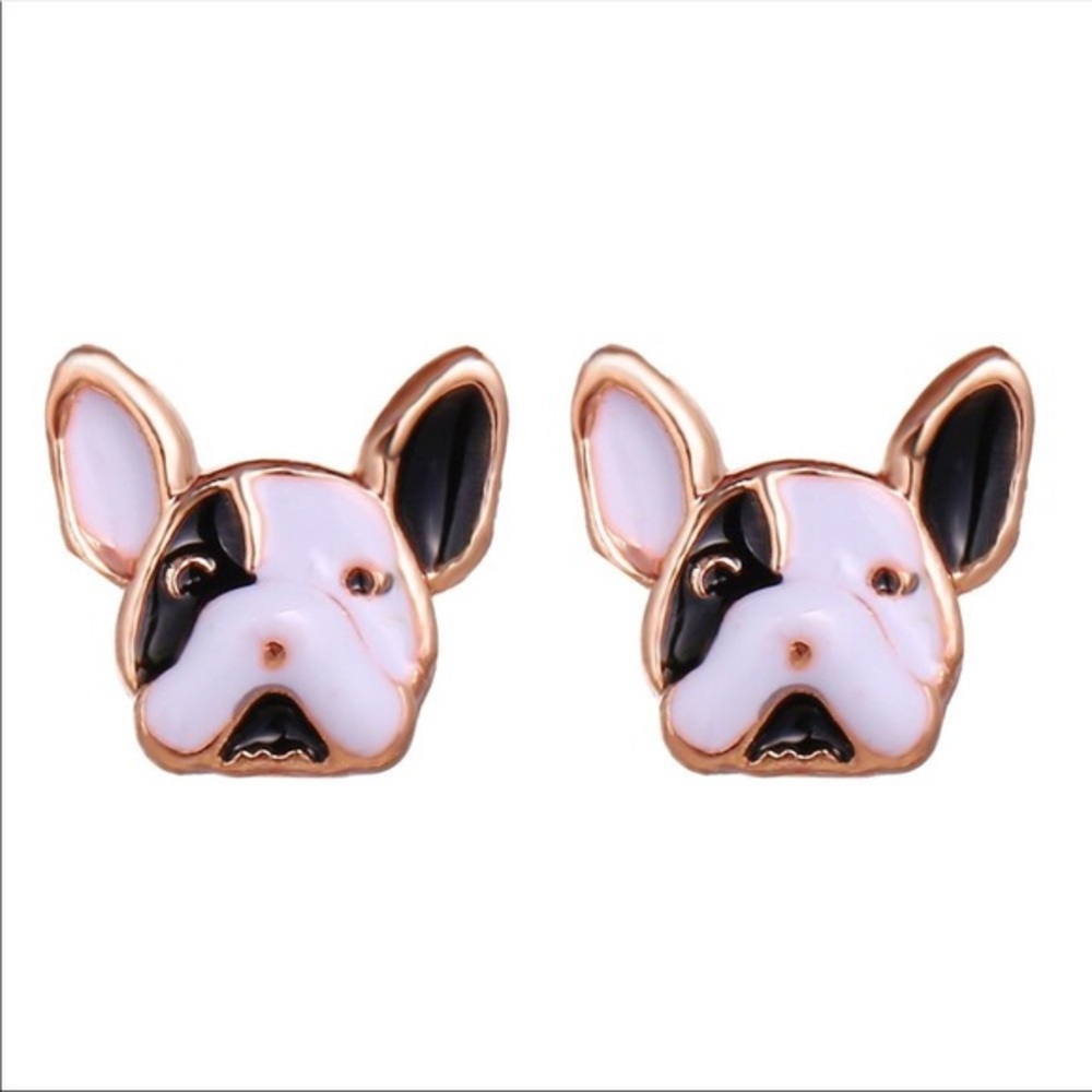 Betsey Dog cute enamel boutique earrings NEW